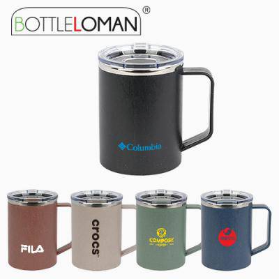 [보틀로만] 모카 손잡이 머그 친환경 텀블러400ml(파스텔칼라)