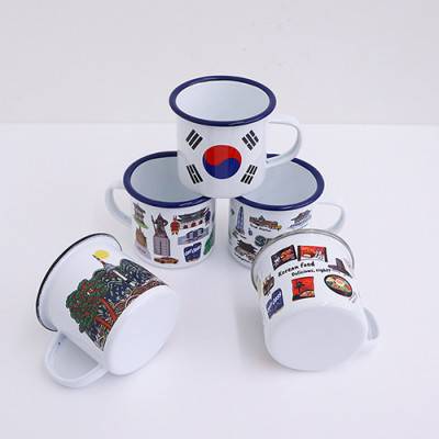 나빌레라 전통일러스트법랑머그컵