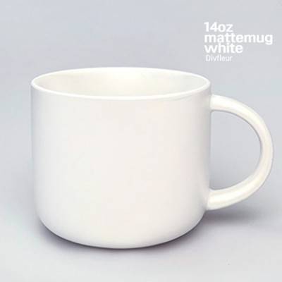 14oz 디브플레르 반무광화이트머그
