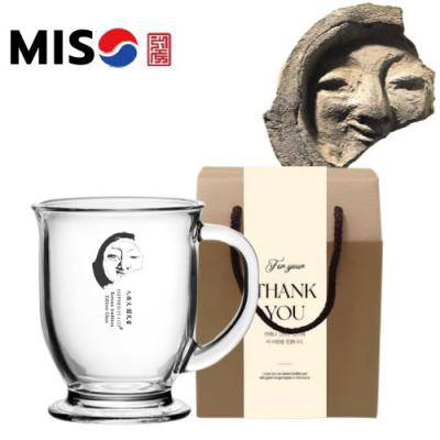 한국전통 얼굴무늬 수막새 신라미소 머그컵 440ml 1P 선물세트