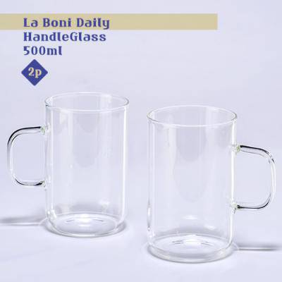 라보니 데일리 손잡이글라스 500ml 2P
