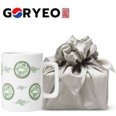 한국전통 에디션 국보 제68호 고려청자 도자기 머그컵 440ml 보자기 선물포장