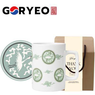 한국전통 에디션 국보 제68호 고려청자 도자기 머그컵 440ml 1P 선물세트