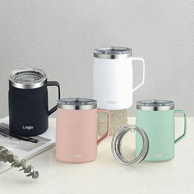 웰세스 이중 스텐 머그컵 550ml [W5502] 1P 보온 보냉 컬러 머그