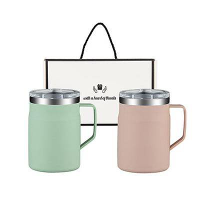 웰세스 이중 스텐 머그컵 [W5502] 2P 세트