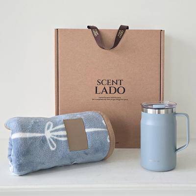 센트라도 B 극세사 담요+락앤락 메트로머그컵 600ml 세트